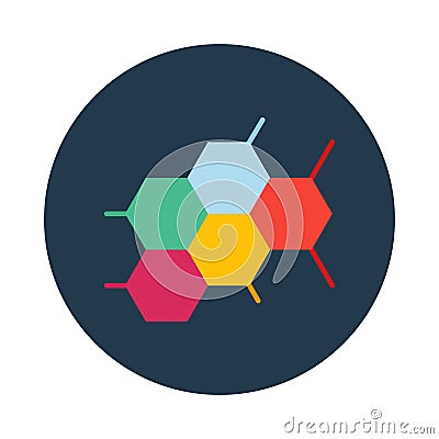 Molecule structure Isolated Vector icon that can be easily modified or edited Vector Illustration