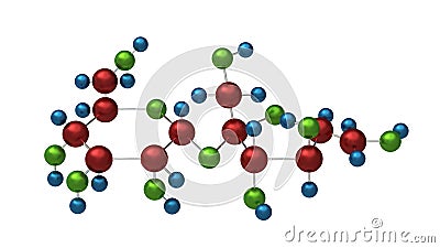 Molecule of sucrose Stock Photo