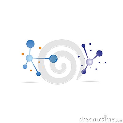 Molecule symbol illustration Cartoon Illustration