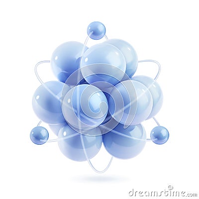 Molecule vector icon Vector Illustration