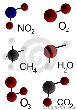 Molecules Stock Photo