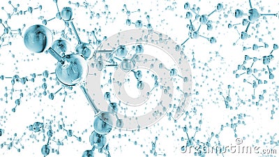 Molecules background Stock Photo