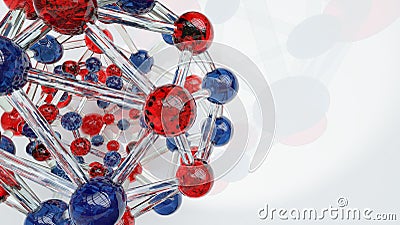 Molecules spheres Stock Photo