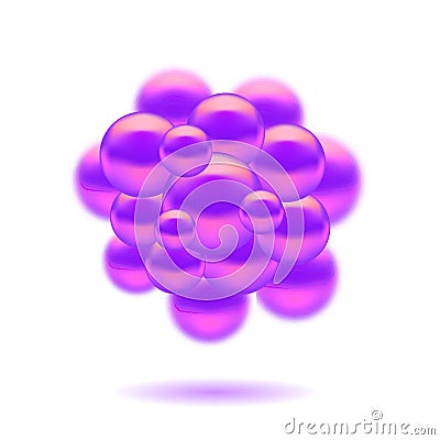 Molecules Spheres Vector Illustration