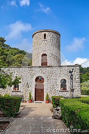 Moli des Vent de Son Tomas, Valldemossa, Balearic Islands Mallorca Spain Stock Photo