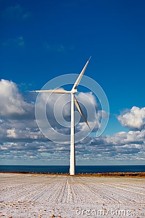 Molino De Viento Moderno Imagen de archivo libre de regalías - Imagen