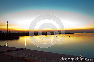 Molo audace, Trieste Stock Photo