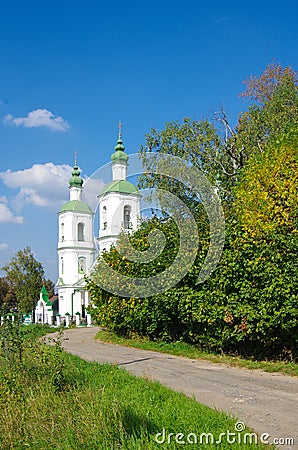 Molodi, Chekhov district, Moscow region, Russia - September, 2019: Church of The Resurrection Stock Photo