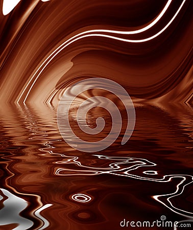 Molten chocolate background Stock Photo