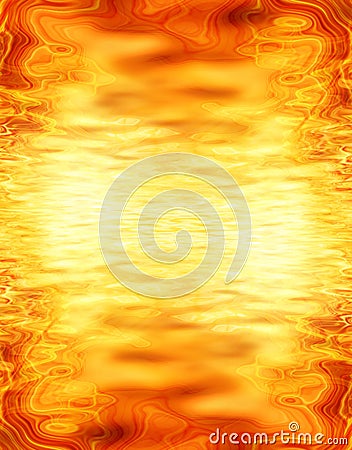 Molten lava Stock Photo