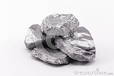 molybdenite a rare earth sample mineral of molybdenum a rare earth metal Stock Photo