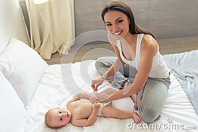 Mom and baby Stock Photo