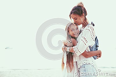 Mom with daughter Stock Photo