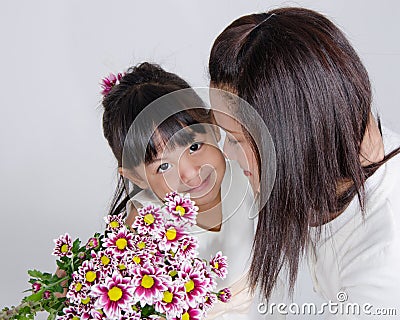 Mom and her Daughter Stock Photo