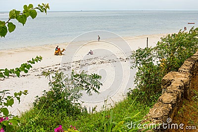 Mombasa beach tourist business people Editorial Stock Photo