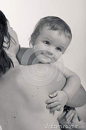 Mommy and baby Stock Photo