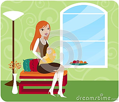 Mommy Chic Vector Illustration