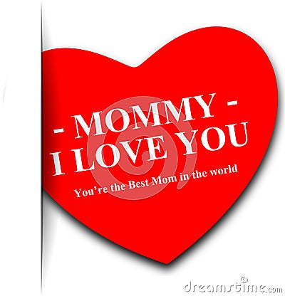 Mommy I love you Stock Photo