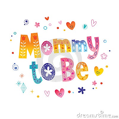 Mommy to be Vector Illustration