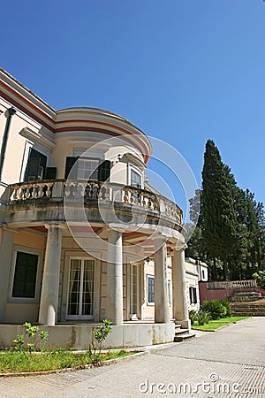 Mon Repo palace at Corfu, Greece Stock Photo