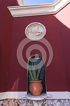 Mon Repos palace which was built in 1924 by High Commissioner Frederick Adam and became later property of the Greek royal family Editorial Stock Photo