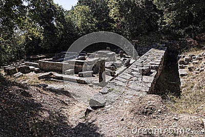 The Grounds of the Mon Pepose Palace in Corfu Greece Editorial Stock Photo