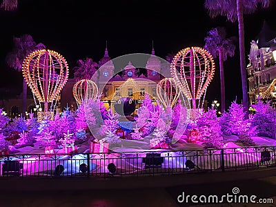 Monaco casino for christmas Stock Photo