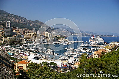 Monaco Harbor Stock Photo