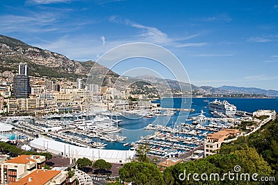 Monaco Harbour Stock Photo