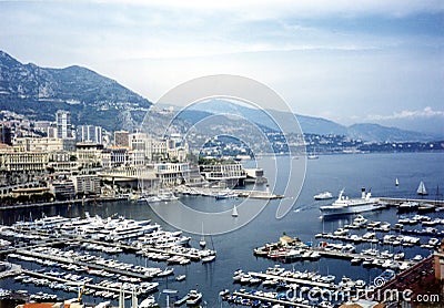 Monaco harbour Stock Photo