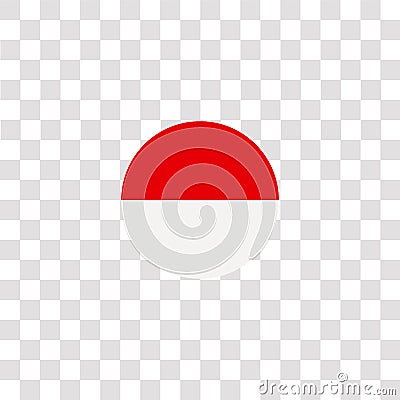 monaco icon sign and symbol. monaco color icon for website design and mobile app development. Simple Element from countrys flags Vector Illustration