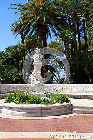 Monaco. The monument to the composer Hector Berlioz. Stock Photo