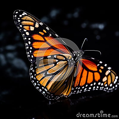 Monarch butterfly atom backdrops Stock Photo