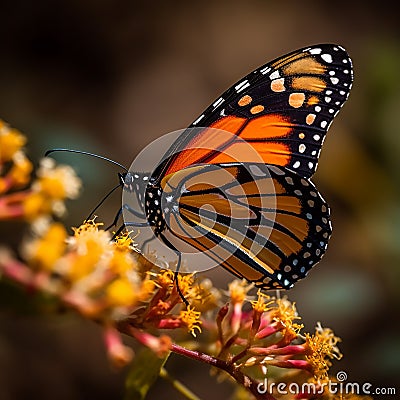 Monarch butterfly atom backdrops Stock Photo