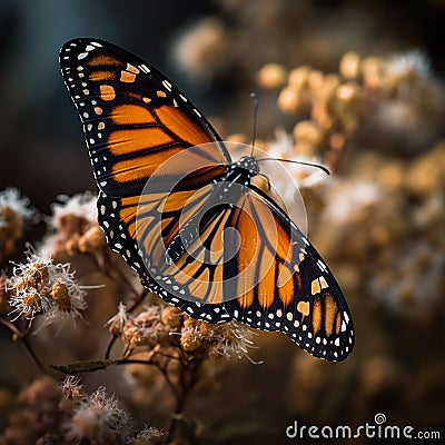 Monarch butterfly atom backdrops Stock Photo