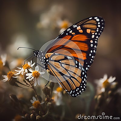 Monarch butterfly atom backdrops Stock Photo