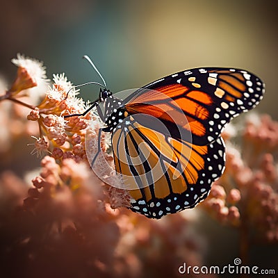 Monarch butterfly atom backdrops Stock Photo