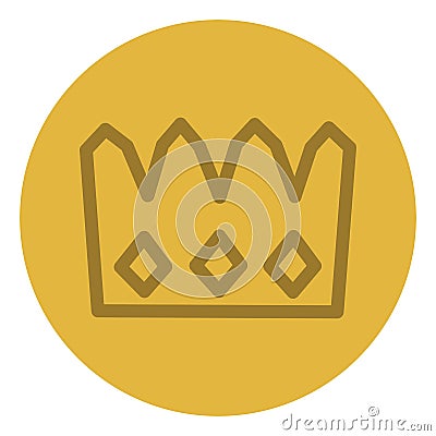 Monarchy crown, icon icon Vector Illustration