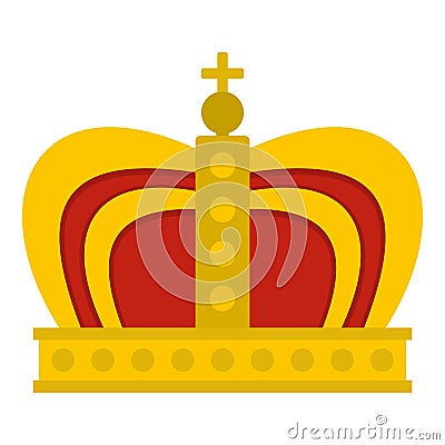 Monarchy crown icon isolated Vector Illustration