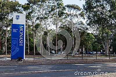 Monash University in Clayton Editorial Stock Photo