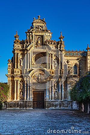 The Monasterio de la Cartuja de Santa Maria of Jerez de la Frontera in Spain Stock Photo