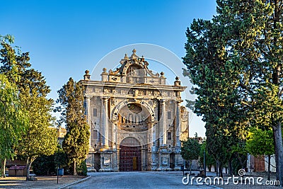The Monasterio de la Cartuja de Santa Maria of Jerez de la Frontera in Spain Stock Photo