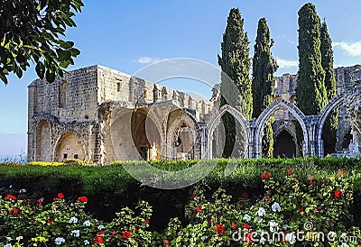 Monastery in bellapais, a small village in northern cyprus Stock Photo