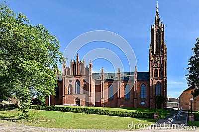 Monastery church Malchow in the state Mecklenburg-Vorpommern in Germany Stock Photo