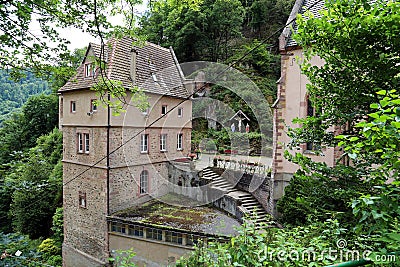 Monastery Dusenbach, Ribeauville, Alsace, France Stock Photo