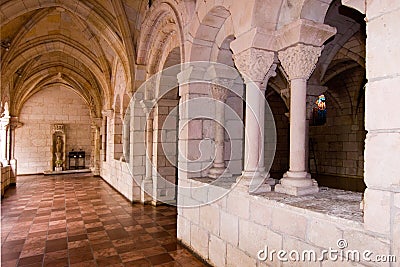 Monastery Hallway 6 Stock Photo