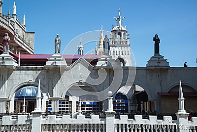 Monastery of the Holy Eucharist or Shrine of Our Lady of Lindogon or Simala Shrine or Simala District Church Stock Photo