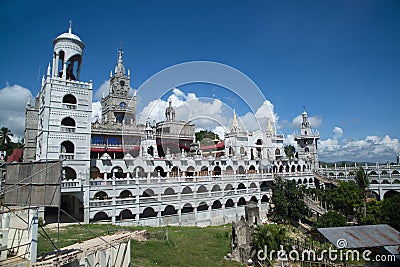 Monastery of the Holy Eucharist or Shrine of Our Lady of Lindogon or Simala Shrine or Simala District Church Stock Photo