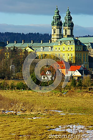 Monastery in Krzeszow Stock Photo