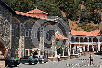 Monastery Kykkos in Cyprus. Editorial Stock Photo